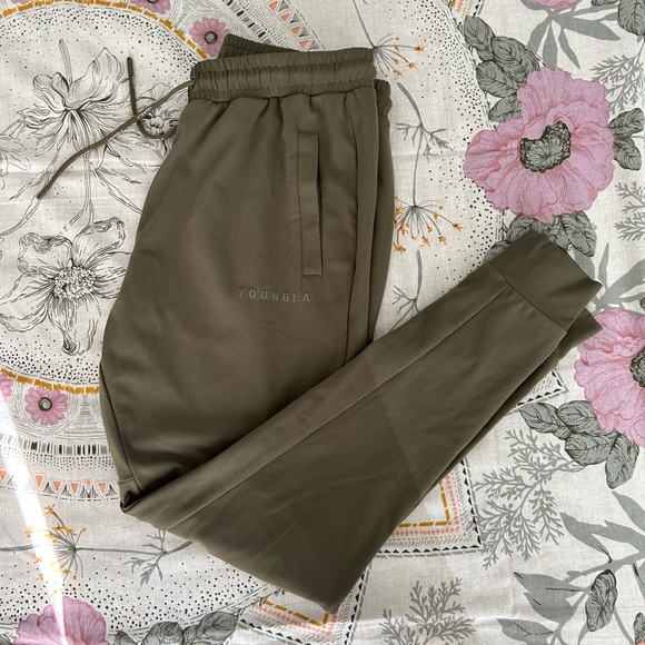 YoungLA Pants - YoungLA olive green joggers